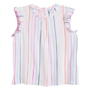 🌈✨ Splendid Girls “Venice” Ruffle Sleeve Top – Size 10 ✨🌈